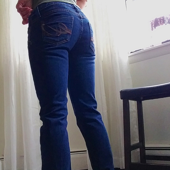 Express Dark Wash Skinny Jeans Sz 0 Regular - Picture 8 of 8